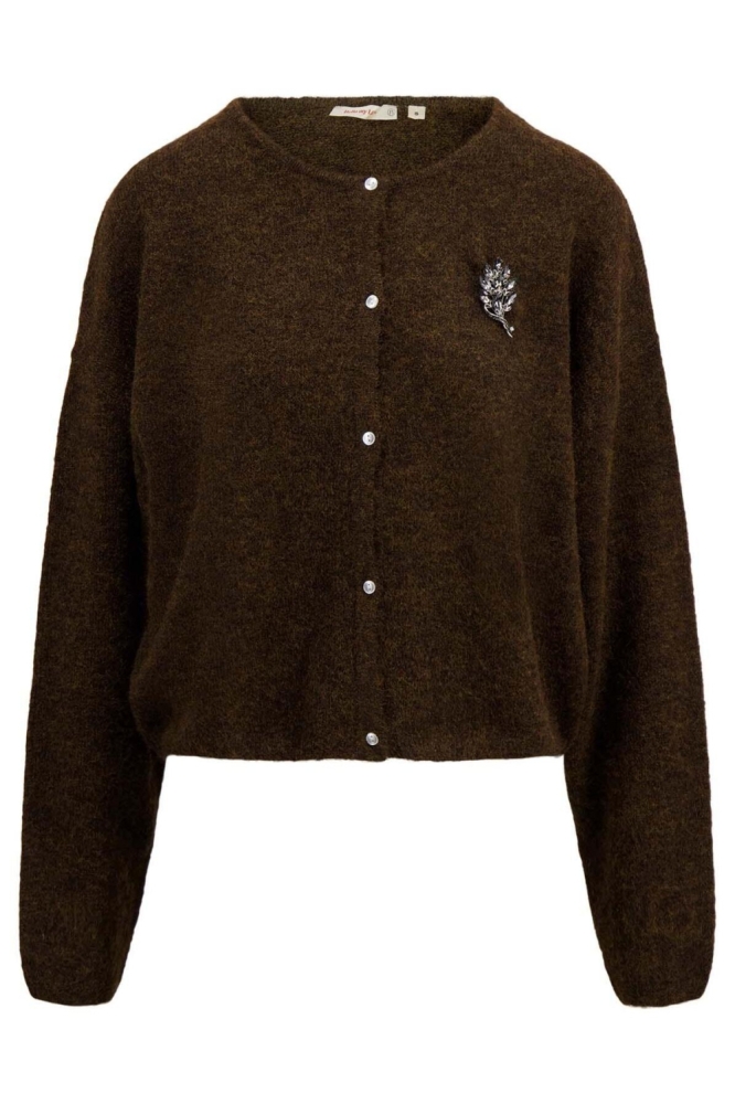 BASIC VESTJE 0306 085 1009 CHOCOLADEBRUIN